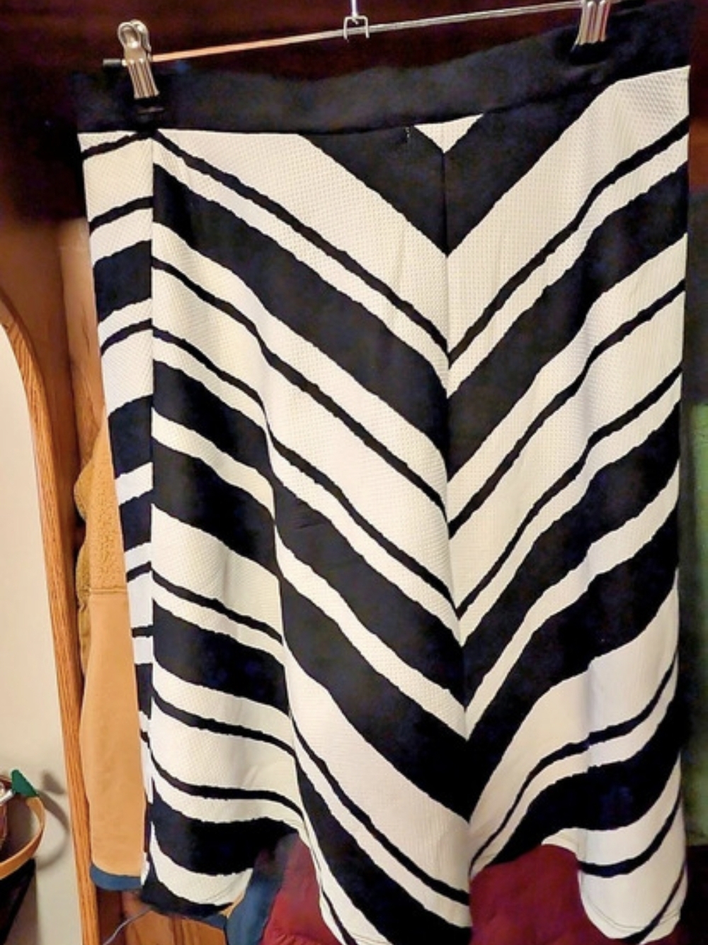 Faith and Joy Women's Geometric Midi Skirt XL Like New